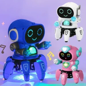 Electric Pet Cute LED Light Musical Dancing Robot