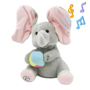 Hide-and-seek Musical Elephant Plush Toy Flapping Ears