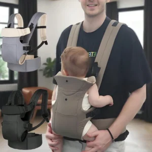 Baby Carrier, Multifunctional Front and Back Dual-Use Adjustable Baby Carrier