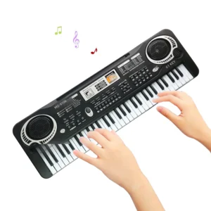 Electronic Digital Piano with Microphone, Portable Piano Keyboard