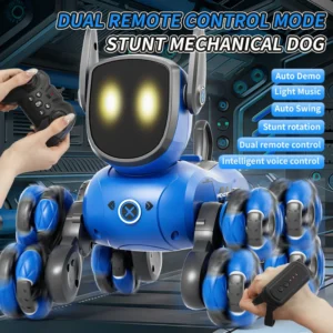 RC Robot Dog Toy with LED Lights & Music